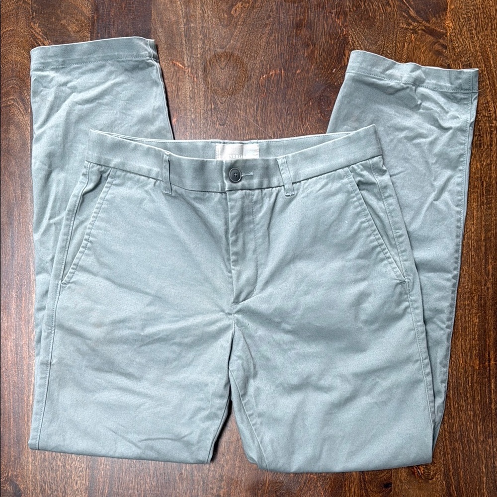 Everlane Gray Chinos Lightweight Cotton Blend